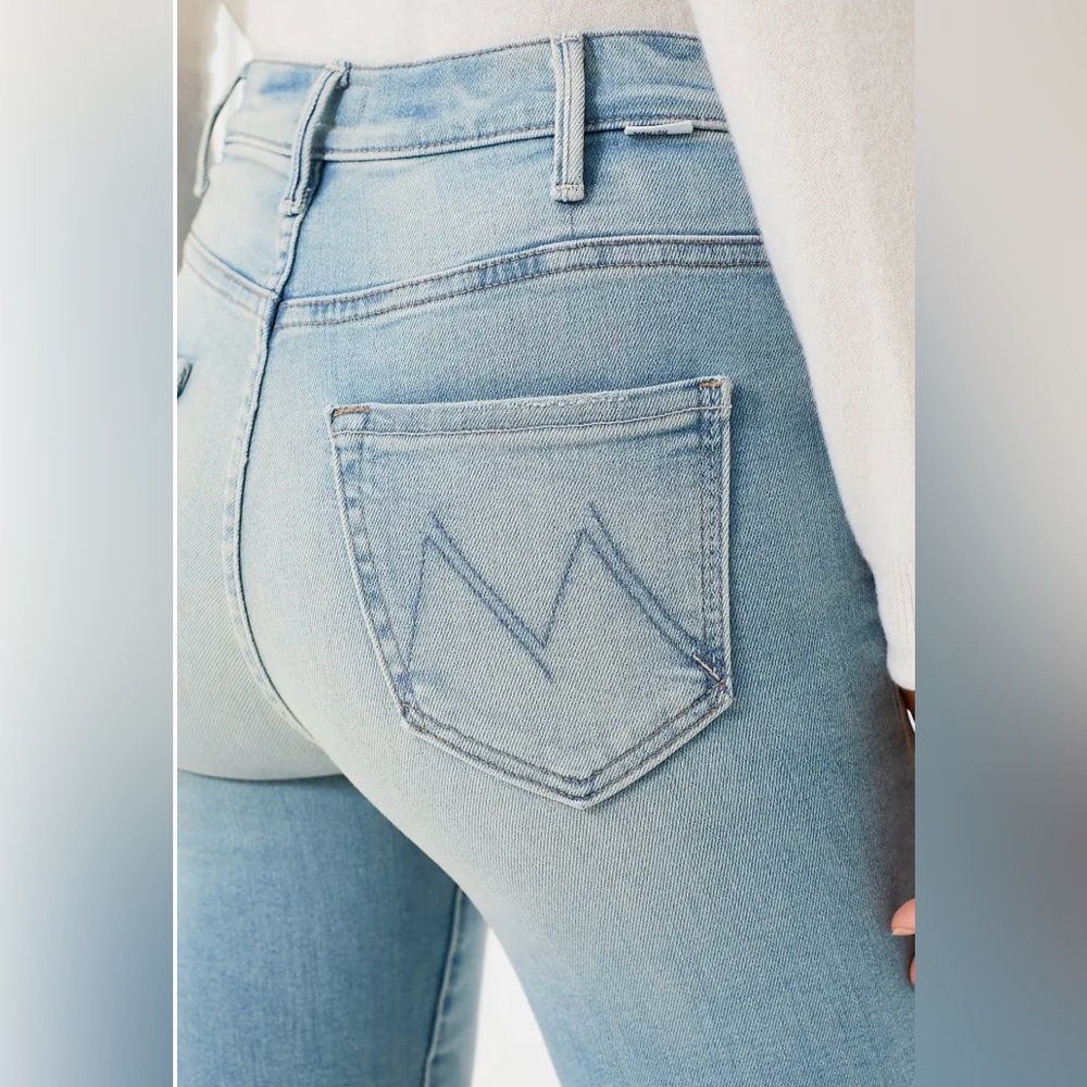 MOTHER Superior Denim The Hustler Ankle Fray Jeans Excellent Condition